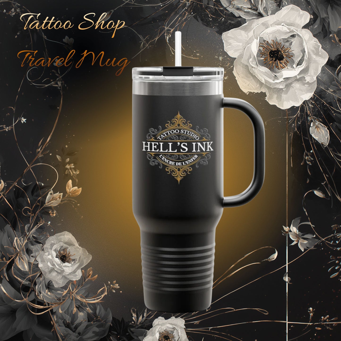 Tattoo Shop Travel Mug 40 oz