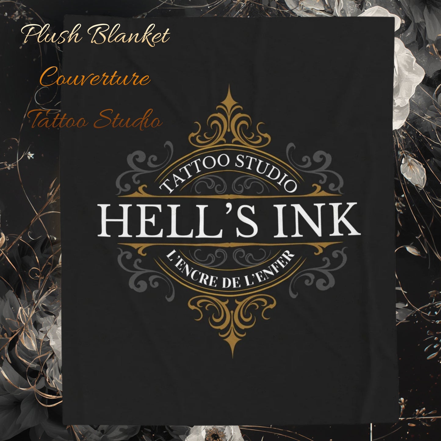 Plush Blanket - Couverture Tattoo Studio Design
